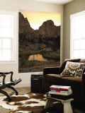 Smith Rock State Park and Crooked River at Sunset