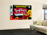 Captain Marvel 2 Cover: Super Skrull and Captain Marvel Swinging
