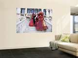 Women Dressed in Costumes For the Annual Carnival Festival  Venice  Italy