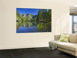 Wind Mountain Reflects in a Beaver Pond in the Lewis and Clark National Forest  Montana  USA