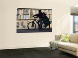 Cyclist in Central Edinburgh