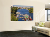 Boats Moored on Volga River