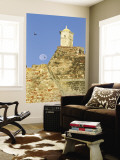 Full Moon Behind San Felipe Castle (Castillo De San Felipe De Barajas)