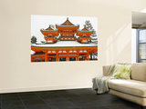 Main Heian Shrine Building under Snow