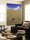 Woman Walking on Sand Dune in Maspalomas Dunes (Dunas De Maspalomas)