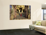 Child Running Past Entrance to Jain Temple