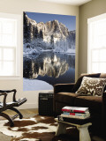 Yosemite Falls in Winter Reflected in the Merced Rive