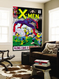 X-Men 35 Cover: Spider-Man  Beast  Cyclops  Marvel Girl  Iceman and Angel Jumping