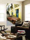 Vintage Car Parked Outside House in Vieja District
