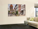 Medieval Czluchow Gate Seen from Pedestrianized 31 Stycznia Street
