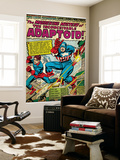 Marvel Comics Retro: Captain America Comic Panel  The Inconceivable Adaptoid! with Bucky (aged)