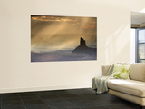 Candlestick Rock with Light Filtering Through Clouds Viewed from Near Murphy Point