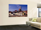 Stadtpfarrkirche (Parish Church) and Town on Enns River  Steyr
