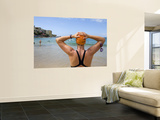 Woman Preparing for Ocean Swim at Bondi Beach