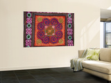 Close-Up of Coloured Tribal Textile
