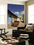 Old Classic Chevy on Cobblestone Street of Trinidad  Cuba