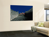 Hikers Climbing the Ancient Great Wall of China