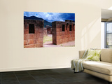 Inca Ruins with Andes Behind