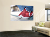 Red Tennis Shoes on Railing
