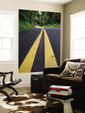 Yellow Road Markings  Maui  Hawaii