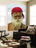 Portrait of Old Man with Beard by the Ocean