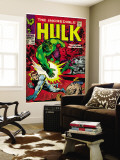 Marvel Comics Retro: The Incredible Hulk Comic Book Cover 108  with Nick Fury (aged)