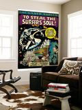 Marvel Comics Retro: Silver Surfer Comic Panel (aged)