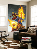 Avengers 83 Cover: Union Jack  Blazing Skull  Spitfire  Human Torch and Invaders