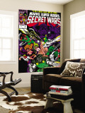 Secret Wars 6 Cover: Dr Doom  Absorbing Man  Lizard  Doctor Octopus  Wrecker and Ultron