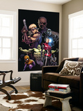 Ultimate Avengers 3 Cover: Red Wasp  Hulk  Spider-Man  Hawkeye  Nick Fury and War Machine