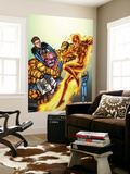 Marvel Adventures Fantastic Four 44 Cover: Human Torch and Mr Fantastic