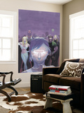 House Of M 5 Cover: Miller  Layla  Wolverine and Emma Frost Flying