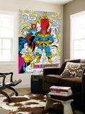 Infinity Gauntlet 5 Group: Thanos  Dr Strange  Silver Surfer  Adam Warlock and Nebula Crouching