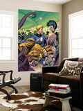 Fantastic Four 573 Cover: Thing  Human Torch  Richards  Franklin  Richards and Valeria