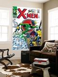 X-Men 21 Cover: Angel  Beast  Cyclops  Dominus  Iceman  Lucifer  Marvel Girl and Professor X