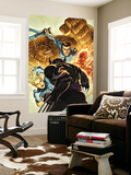 Dark Wolverine 76 Cover: Invisible Woman  Thing  Mr Fantastic and Human Torch Fighting