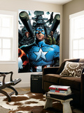 Ultimate Nightmare N2 Cover: Captain America  Black Widow and Nick Fury Swinging