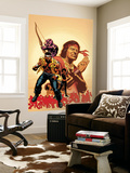 House Of M: Avengers 2 Cover: Cage  Luke  Hawkeye and Shang-Chi Swinging