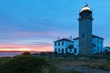 Beavertail Lighthouse Sunset  Rhode Island