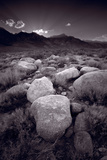 Eastern Sierra Sundown California BW