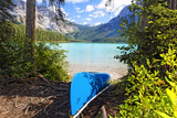 Boat on the Shore  Emerald Lake  Canada