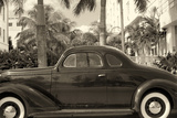 Old Car on Ocean Boulevard  Miami Beach  Florida