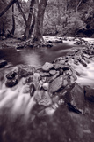 Pigeon Forge River Great Smoky Mountains BW