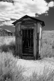 Outhouse in Ghost Town  Bodie  California