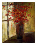 Vase of Red Flowers
