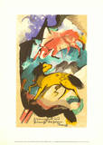 Lemon Yellow and Blue Horse  1913