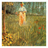 Femme Dans Un Jardin