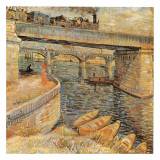 Le Pont De Langlois A Arles Avec Dame Au Parapluie