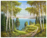 Birches At The Lake I