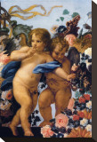 Cherubs with Garland of Flowers  Detail